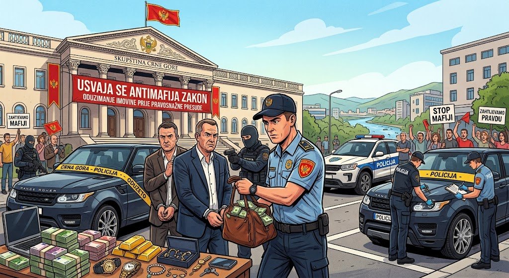 Zakonom je predviđeno oduzimanje imovine prije pravosnažne presude