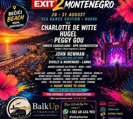Festival EXIT na Bečićkoj plaži 2026