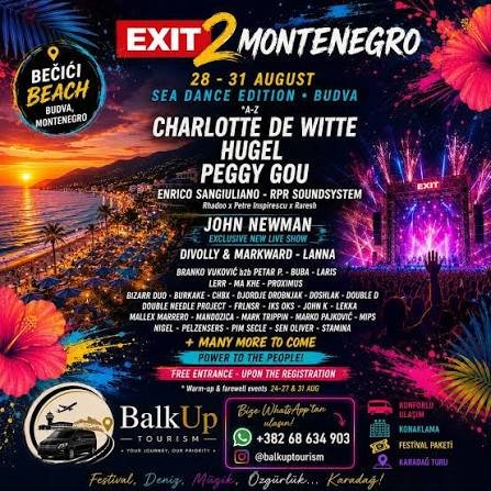 Festival EXIT na Bečićkoj plaži 2026