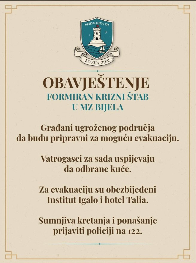 Hitno obavještenje