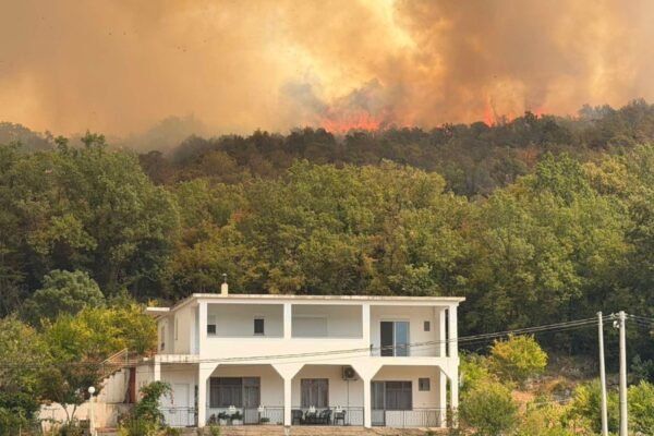 Jak vjetar otežava gašenje požara u Ulcinju