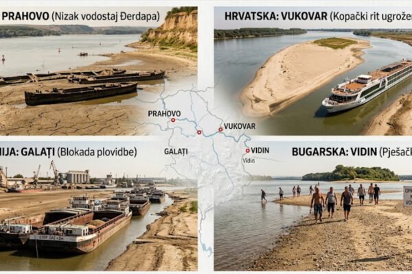 Nizak vodostaj Dunava u regionu