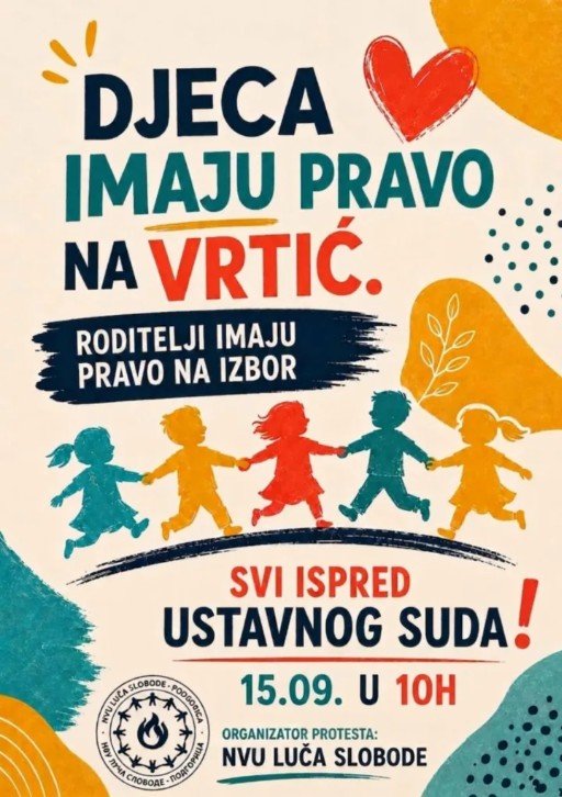 Protest roditelja danas u 10 časova ispred Ustavnog suda