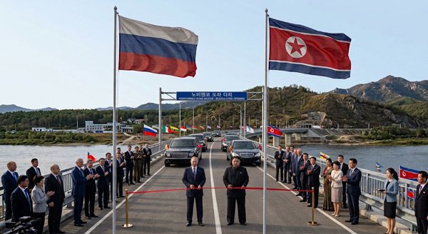 Putin i Kim Džong Un otvorili novi drumski put